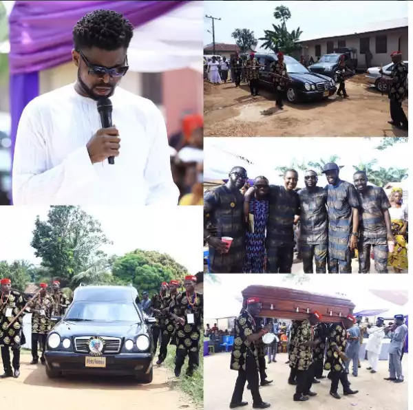 See how Basketmouth is Weeping At his mother Funeral (photo)